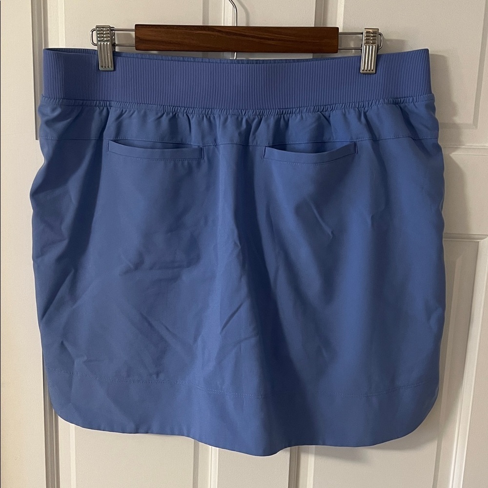 Pebble Beach Golf/Tennis Skort Dry Luxe Performance periwinkle blue Size Large - Picture 4 of 4